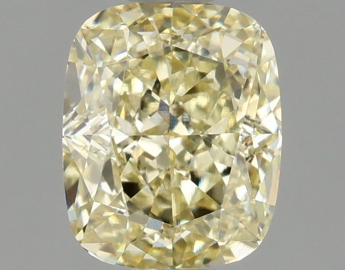 Lab-Grown Cushion Diamond - 1.06 Carats, Fancy Intense Yellow Color, VVS2 Clarity - Certified by IGI - Report Number: LG674531491