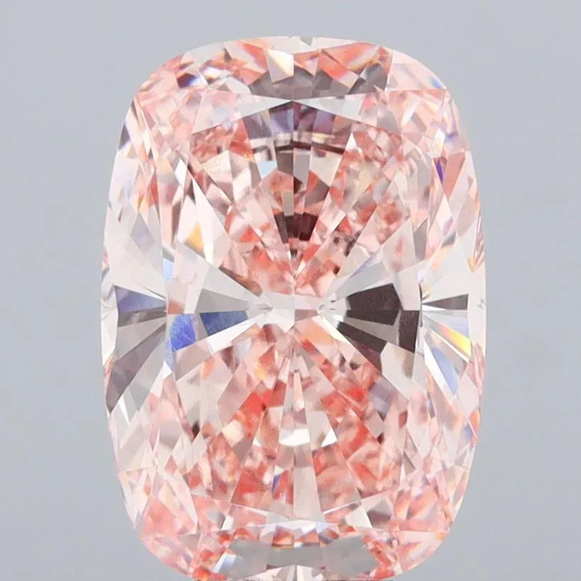 10,00 ct Kissenförmiger, modifizierter, im Labor gezüchteter Diamant (Farbe: Fancy Intense Pink, Reinheit: VVS2, IGI-zertifiziert)