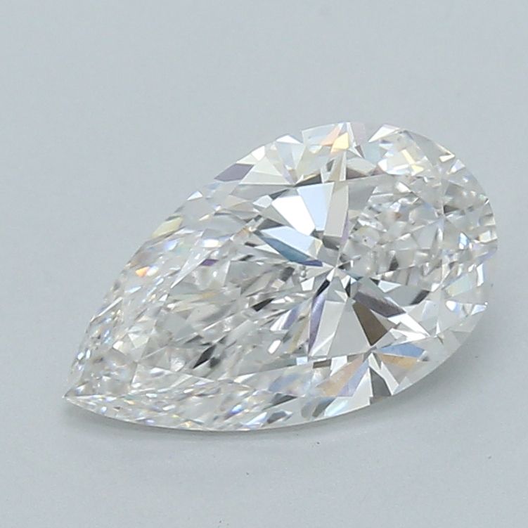 Lab-Grown Pear Diamond - 2.5 Carats, F Color, VS1 Clarity - Certified by IGI - Report Number: LG655436042