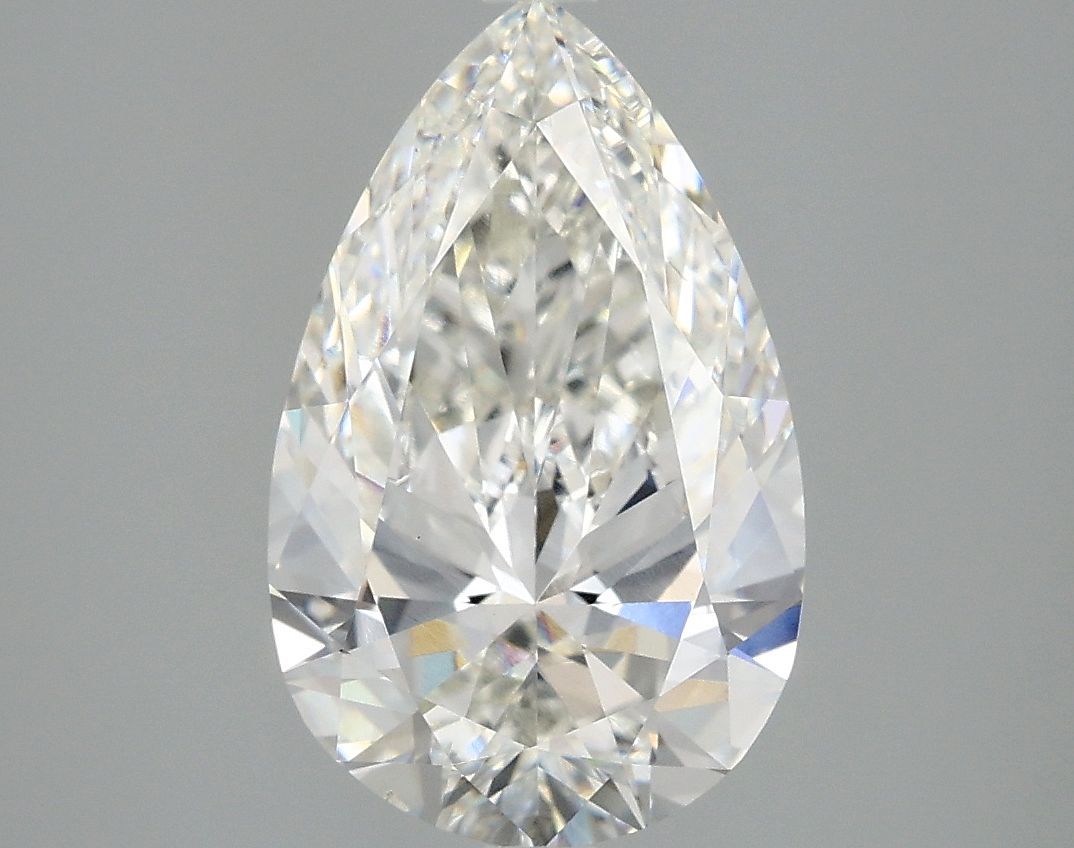 Lab-Grown Pear Diamond - 2.97 Carats, F Color, VS2 Clarity - Certified by IGI - Report Number: LG670441397