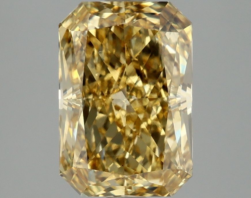Lab-Grown Radiant Diamond - 3.04 Carats, Fancy Vivid Yellow Color, VS2 Clarity - Certified by IGI - Report Number: LG662415867