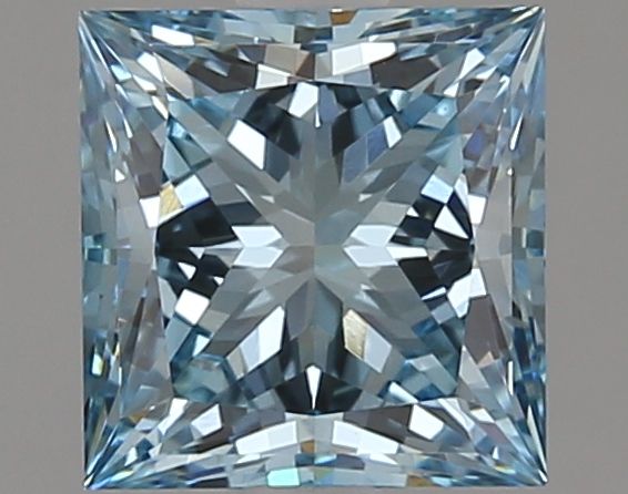 Lab-Grown Princess Diamond - 2.09 Carats, Fancy Vivid Blue Color, VS1 Clarity - Certified by IGI - Report Number: LG621483104