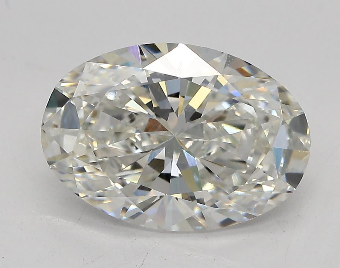 Lab-Grown Oval Diamond - 3.07 Carats, F Color, VVS2 Clarity - Certified by IGI - Report Number: LG681577332