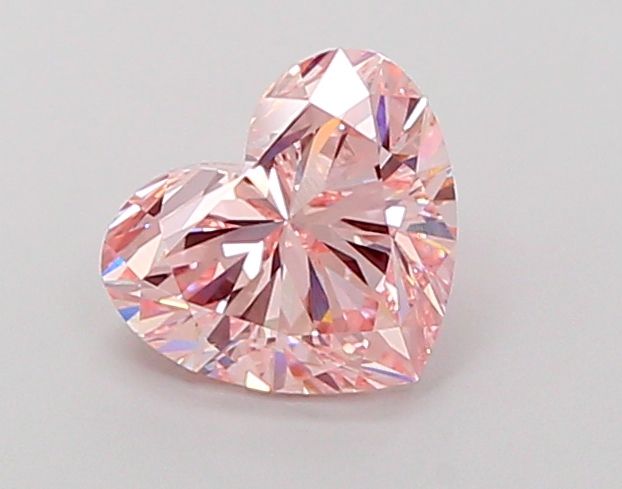 Lab-Grown Heart Diamond - 2.02 Carats, Fancy Intense Pink Color, VS1 Clarity - Certified by IGI - Report Number: LG687528578