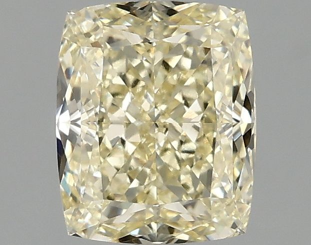 Lab-Grown Cushion Diamond - 1.57 Carats, Fancy Intense Yellow Color, VVS2 Clarity - Certified by IGI - Report Number: LG687583251