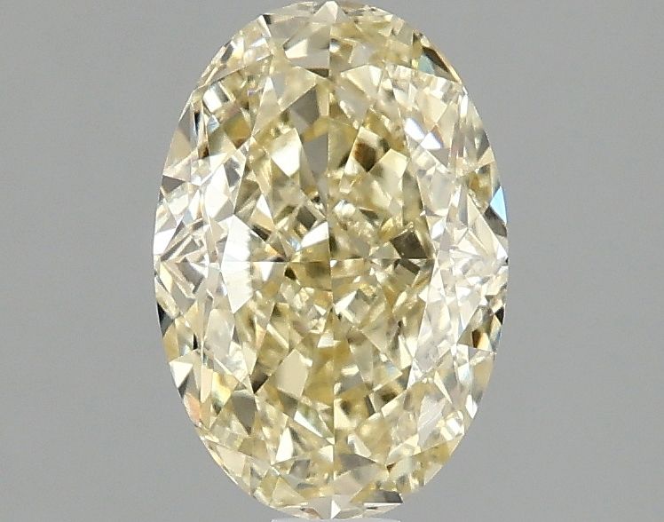 Lab-Grown Oval Diamond - 1.52 Carats, Fancy Intense Yellow Color, VVS2 Clarity - Certified by IGI - Report Number: LG691540368