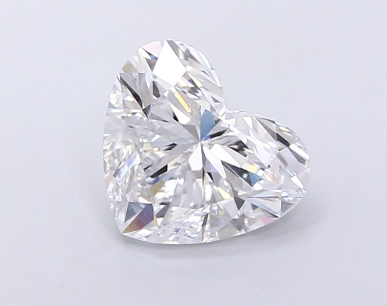 Lab-Grown Heart Diamond - 3.04 Carats, D Color, VVS2 Clarity - Certified by IGI - Report Number: LG677558487