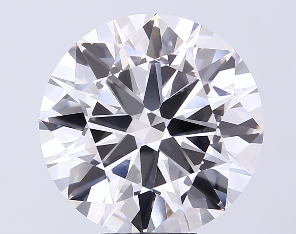 Lab-Grown Round Diamond - 8.01 Carats, E Color, VVS2 Clarity - Certified by IGI - Report Number: LG710578899