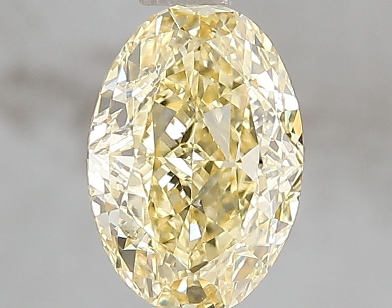 Lab-Grown Oval Diamond - 1.57 Carats, Fancy Intense Yellow Color, VVS2 Clarity - Certified by IGI - Report Number: LG671493260