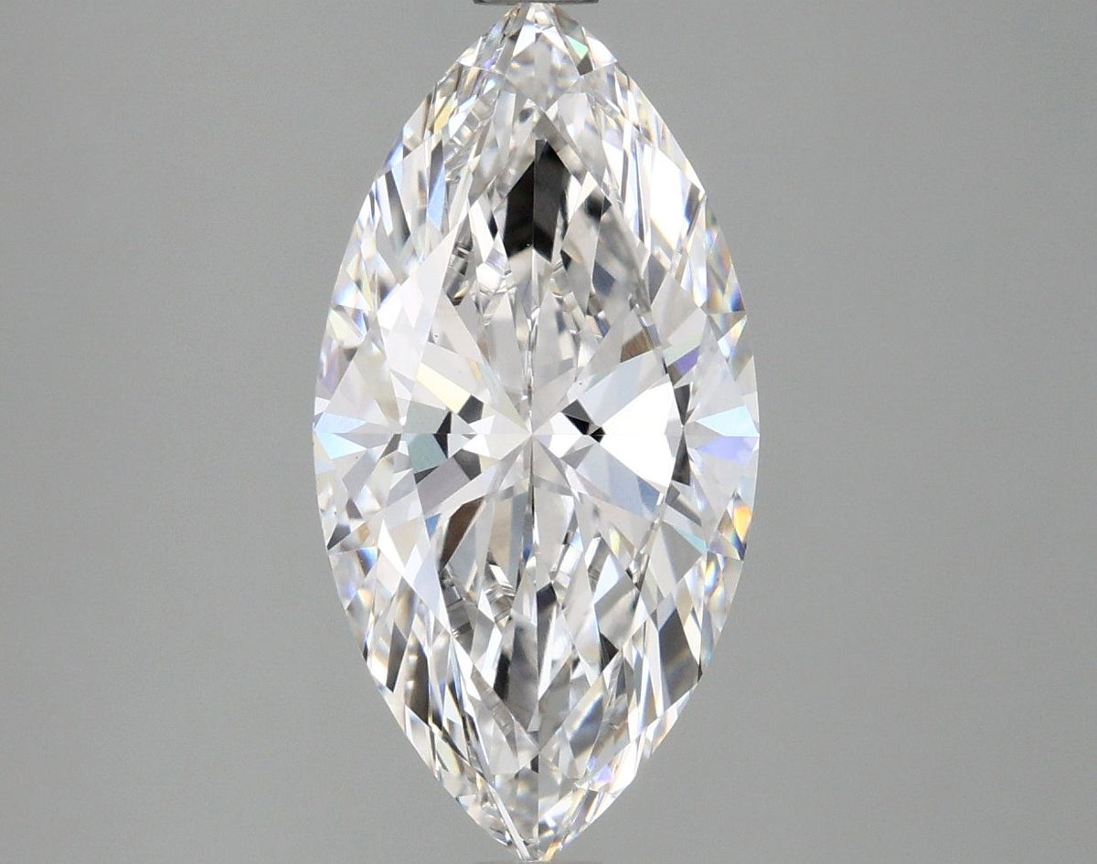 Lab-Grown Marquise Diamond - 2.96 Carats, F Color, VS1 Clarity - Certified by IGI - Report Number: LG671478470