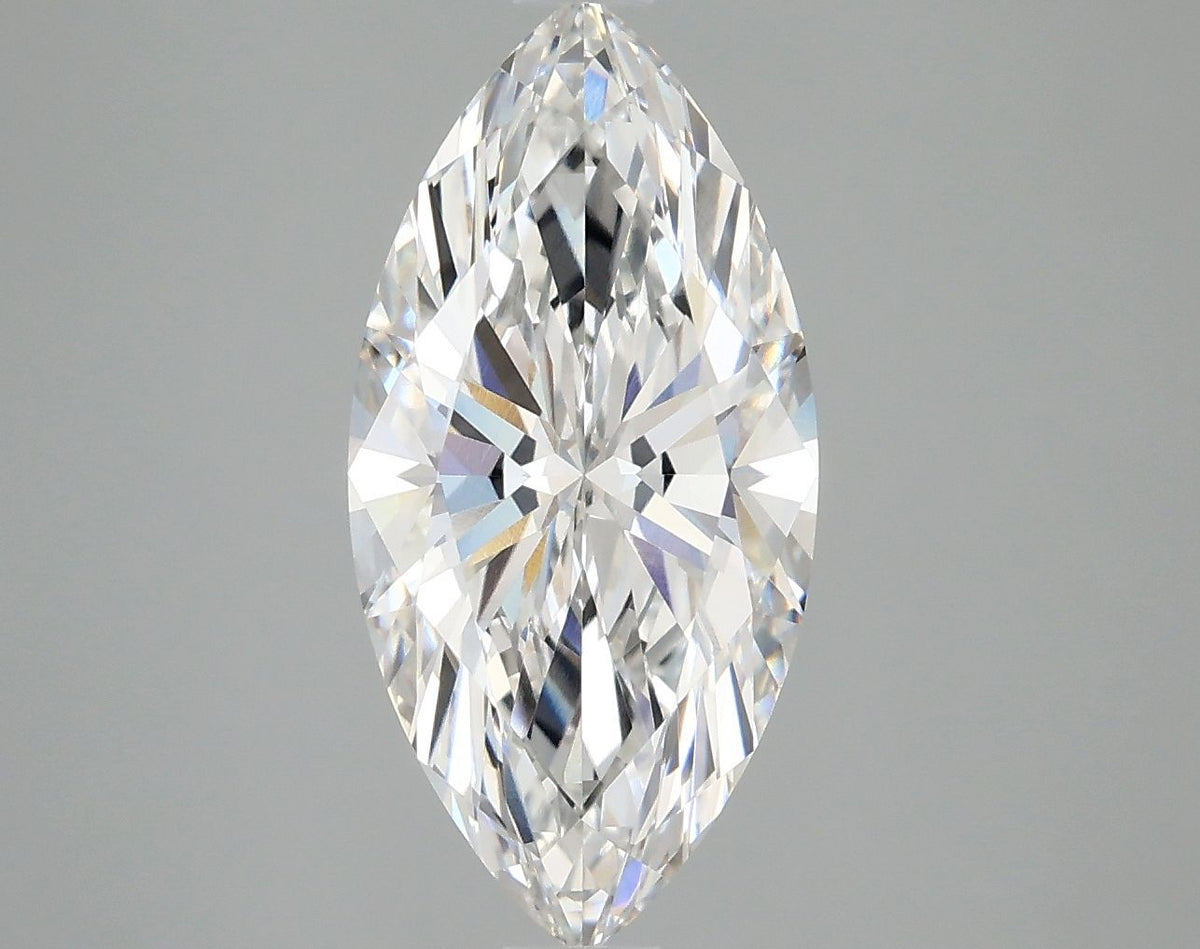Lab-Grown Marquise Diamond - 3.01 Carats, F Color, VVS2 Clarity - Certified by IGI - Report Number: LG671483767