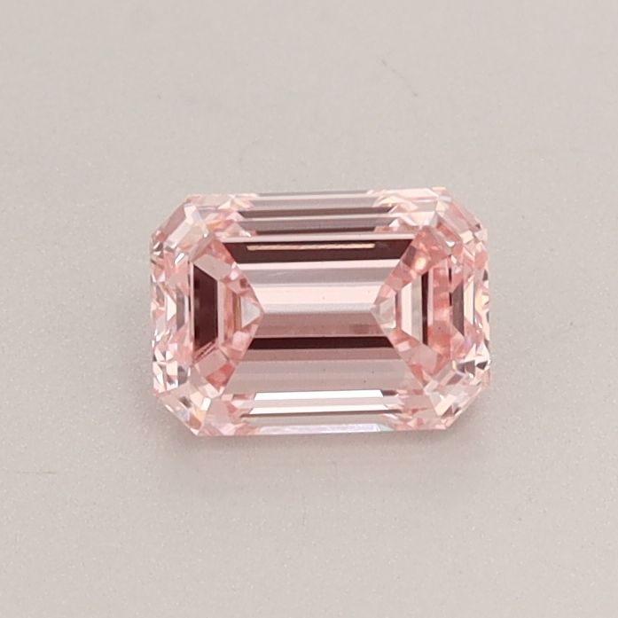 Lab-Grown Emerald Diamond - 0.54 Carats, Fancy Intense Pink Color, VS1 Clarity - Certified by IGI - Report Number: LG632495627
