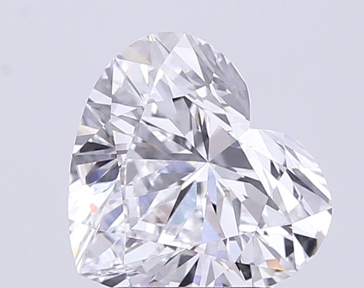 Lab-Grown Heart Diamond - 3.02 Carats, D Color, VVS2 Clarity - Certified by IGI - Report Number: LG711519521