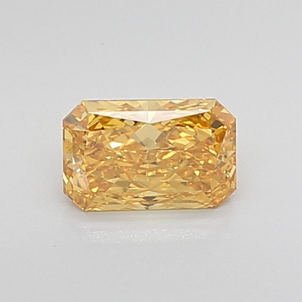 Lab-Grown Radiant Diamond - 1.02 Carats, Fancy Vivid Yellow Color, VS1 Clarity - Certified by IGI - Report Number: LG607350670