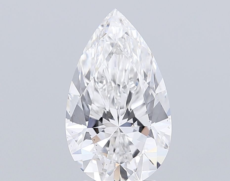 Lab-Grown Pear Diamond - 3.52 Carats, F Color, VS2 Clarity - Certified by IGI - Report Number: LG712554214