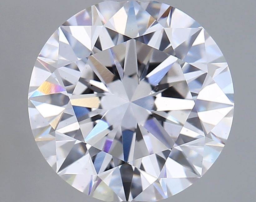 Lab-Grown Round Diamond - 2.5 Carats, F Color, VS2 Clarity - Certified by IGI - Report Number: LG668440625