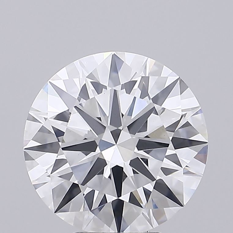 Lab-Grown Round Diamond - 6.03 Carats, E Color, VS1 Clarity - Certified by IGI - Report Number: LG681572841