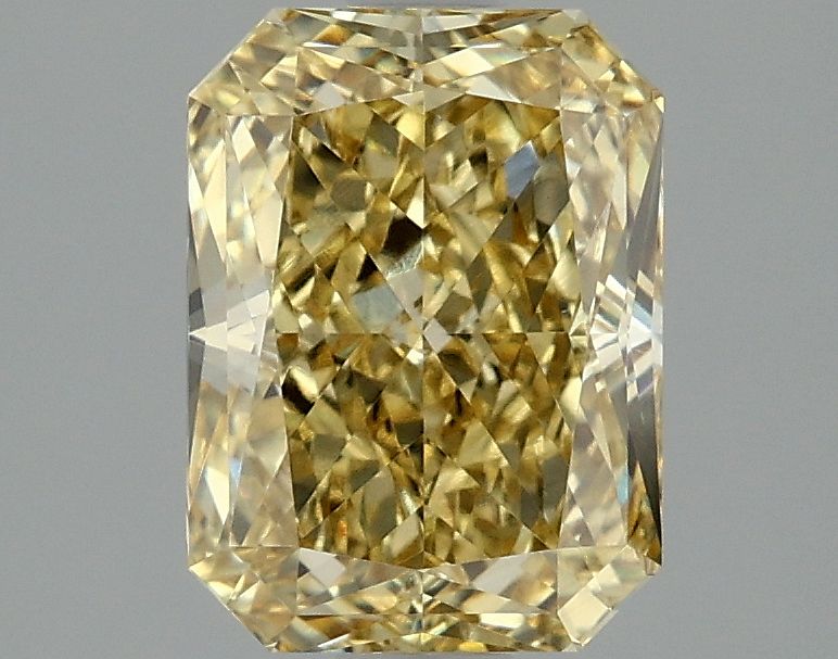 Lab-Grown Radiant Diamond - 2.06 Carats, Fancy Intense Yellow Color, VVS2 Clarity - Certified by IGI - Report Number: LG660418042
