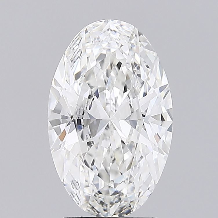 Lab-Grown Oval Diamond - 3.01 Carats, F Color, VVS2 Clarity - Certified by IGI - Report Number: LG687589676