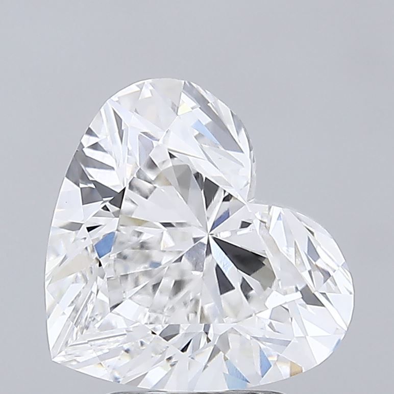 Lab-Grown Heart Diamond - 4.02 Carats, D Color, VVS2 Clarity - Certified by IGI - Report Number: LG713534002