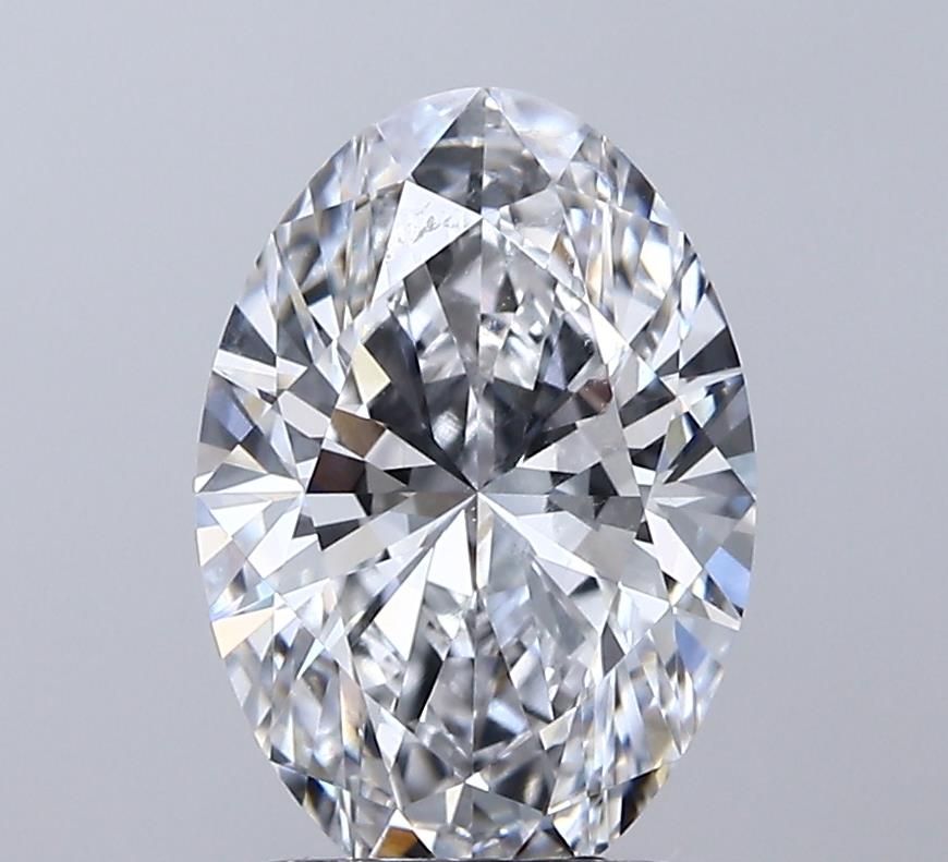 Lab-Grown Oval Diamond - 2.58 Carats, F Color, VVS2 Clarity - Certified by IGI - Report Number: LG713504502