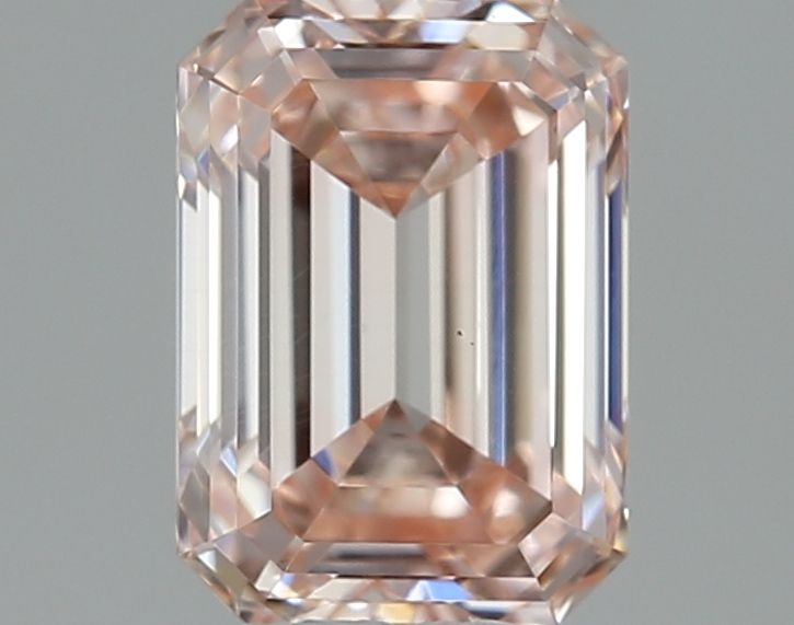 Lab-Grown Emerald Diamond - 0.53 Carats, Fancy Intense Pink Color, VS2 Clarity - Certified by IGI - Report Number: LG641414358