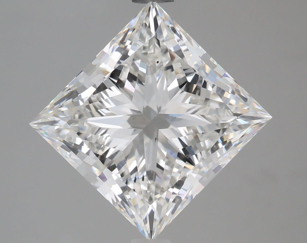 Lab-Grown Princess Diamond - 5.02 Carats, F Color, VS2 Clarity - Certified by IGI - Report Number: LG652436832