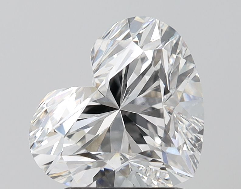 Lab-Grown Heart Diamond - 2.54 Carats, F Color, VVS2 Clarity - Certified by IGI - Report Number: LG680504754
