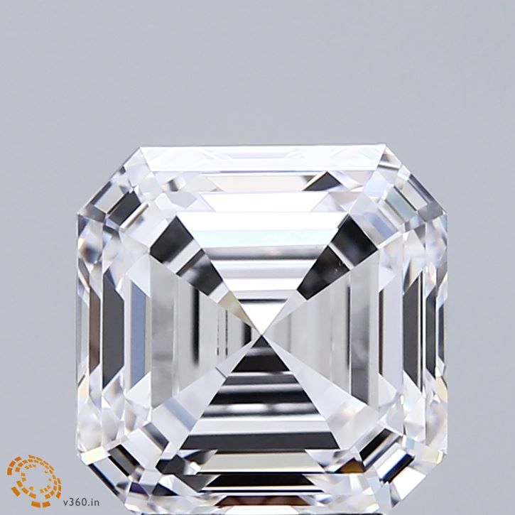 Lab-Grown Asscher Diamond - 4.04 Carats, D Color, VVS2 Clarity - Certified by IGI - Report Number: LG712512761