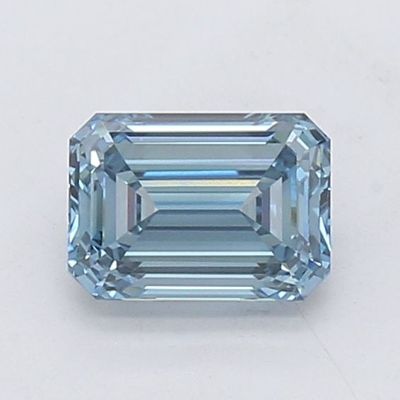 Lab-Grown Emerald Diamond - 1.2 Carats, Fancy Vivid Blue Color, VVS1 Clarity - Certified by IGI - Report Number: LG660483994