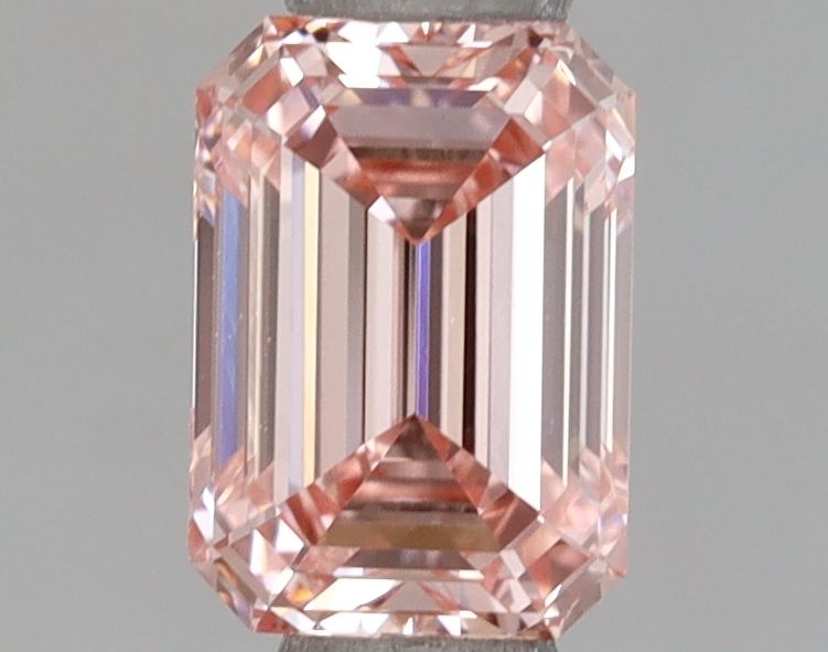 Lab-Grown Emerald Diamond - 0.9 Carats, Fancy Intense Pink Color, VVS2 Clarity - Certified by IGI - Report Number: LG656481766