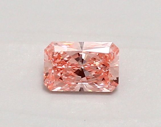 Lab-Grown Radiant Diamond - 0.37 Carats, Fancy Vivid Pink Color, SI1 Clarity - Certified by IGI - Report Number: LG683527368