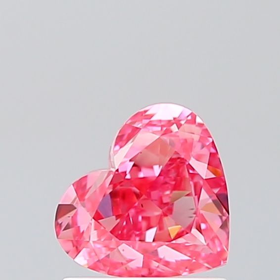 Lab-Grown Heart Diamond - 1.19 Carats, Fancy Vivid Pink Color, VS2 Clarity - Certified by IGI - Report Number: 632472002