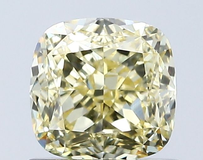 Lab-Grown Cushion Diamond - 1.08 Carats, Fancy Intense Yellow Color, VS1 Clarity - Certified by IGI - Report Number: LG671433099