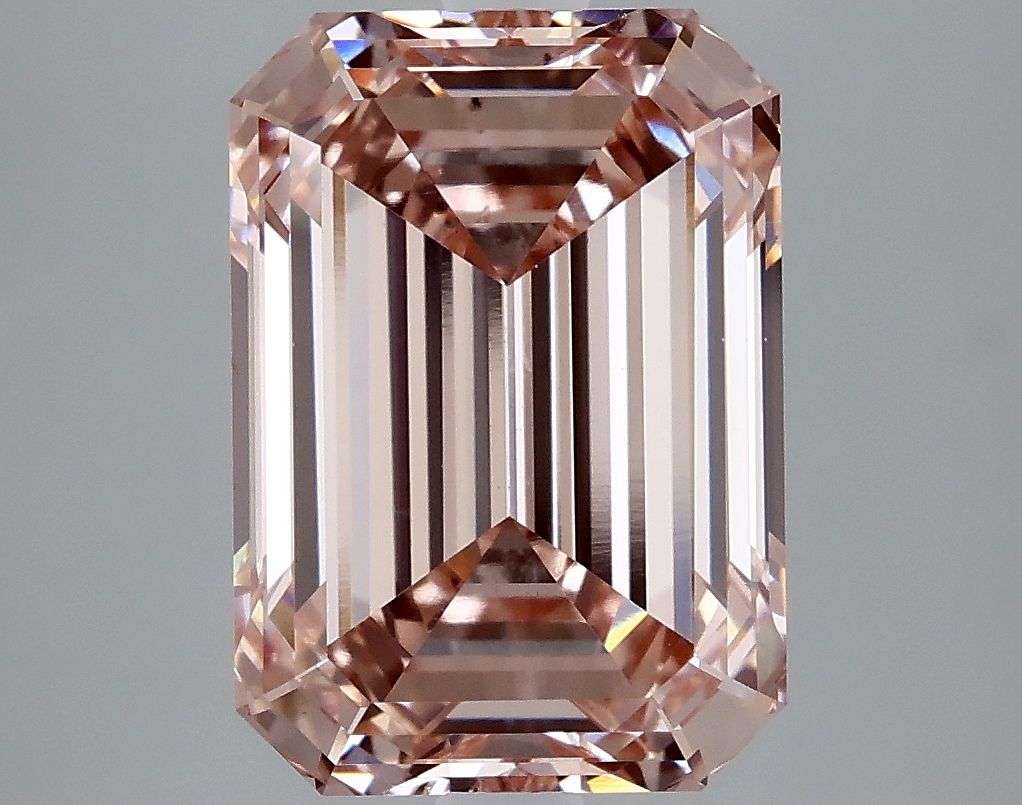 Lab-Grown Emerald Diamond - 4.96 Carats, Fancy Intense Pink Color, VS2 Clarity - Certified by IGI - Report Number: LG635401431