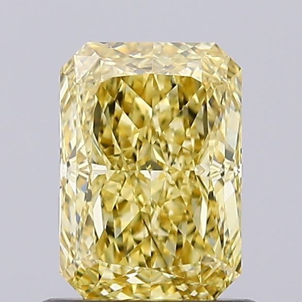 Lab-Grown Radiant Diamond - 1.01 Carats, Fancy Intense Yellow Color, SI1 Clarity - Certified by IGI - Report Number: LG632446972