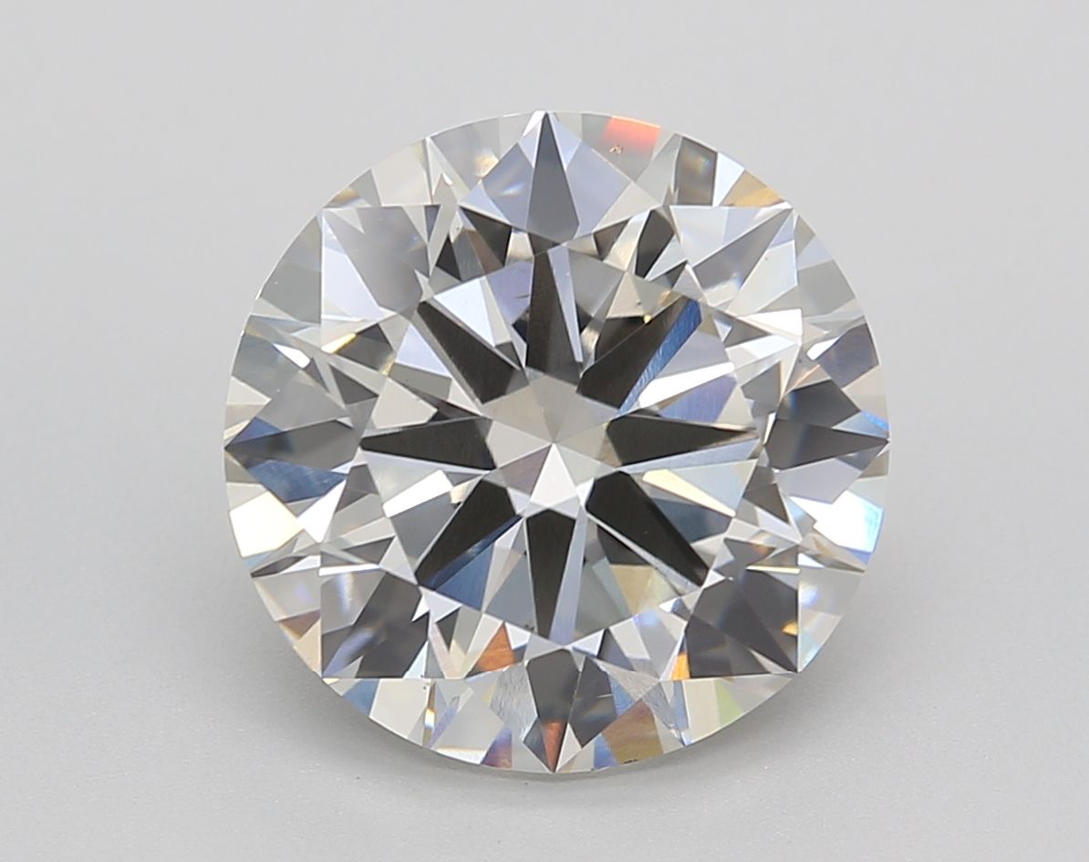 Lab-Grown Round Diamond - 5.17 Carats, Fancy Vivid Blue Color, VS1 Clarity - Certified by IGI - Report Number: LG668437270