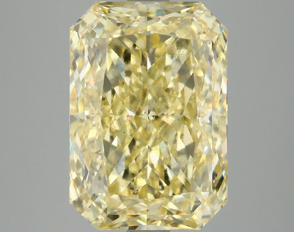 Lab-Grown Radiant Diamond - 4.93 Carats, Fancy Intense Yellow Color, VS1 Clarity - Certified by IGI - Report Number: LG678596844