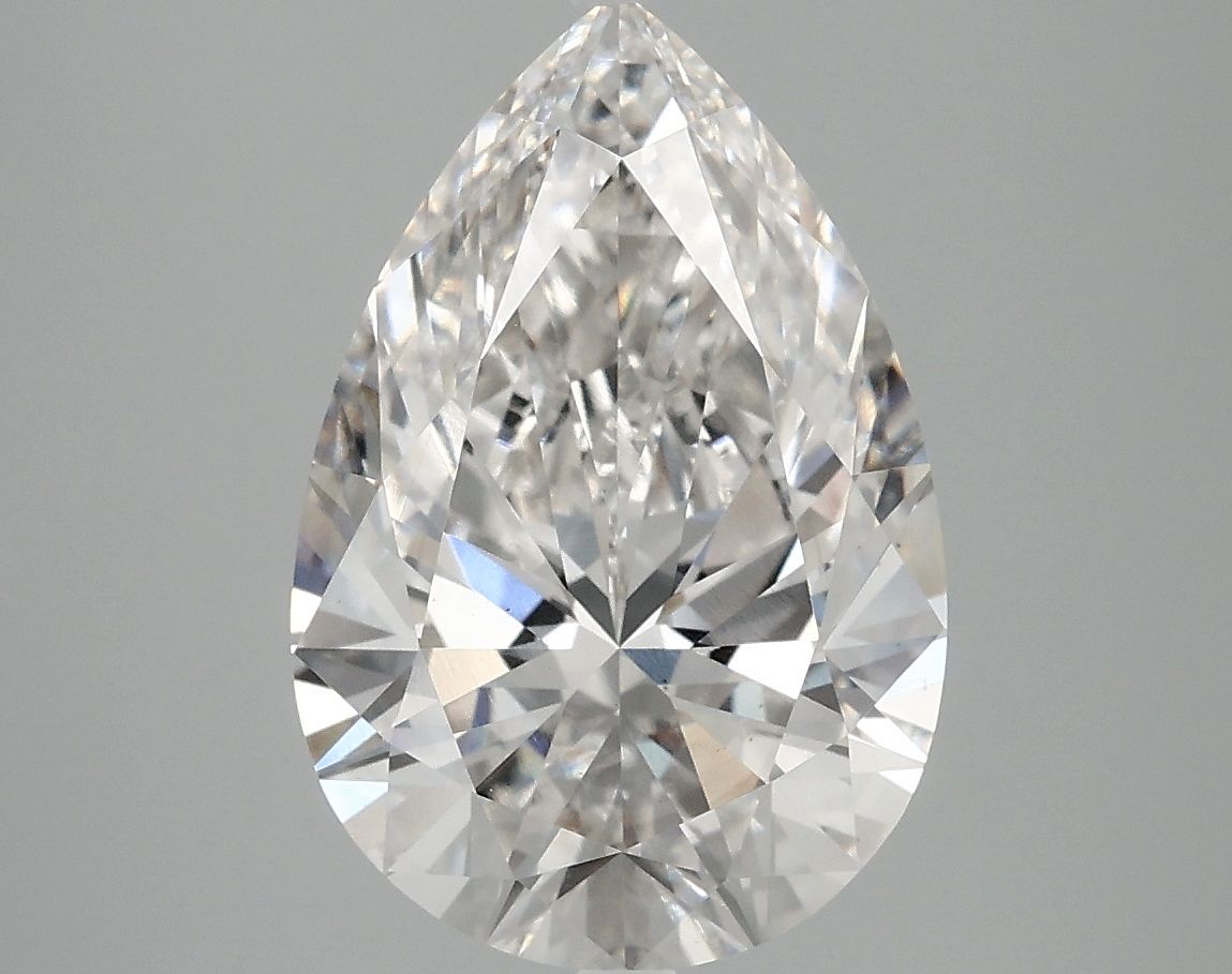 Lab-Grown Pear Diamond - 4.1 Carats, F Color, VS2 Clarity - Certified by IGI - Report Number: LG696541469