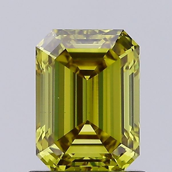 Lab-Grown Emerald Diamond - 1.15 Carats, Fancy Yellow Color, VS1 Clarity - Certified by IGI - Report Number: LG623449882