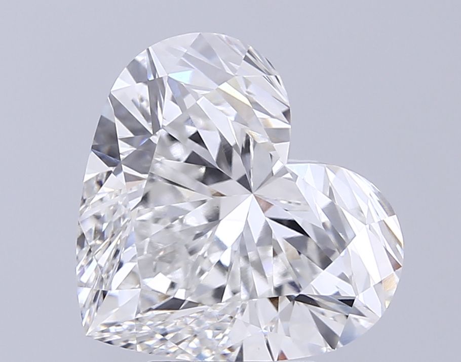 Lab-Grown Heart Diamond - 6.11 Carats, F Color, VVS2 Clarity - Certified by IGI - Report Number: LG677579407