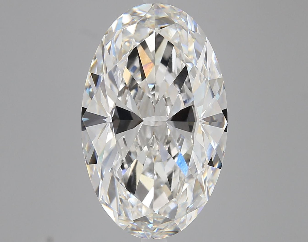 Lab-Grown Oval Diamond - 8.02 Carats, F Color, VS1 Clarity - Certified by IGI - Report Number: LG683591854