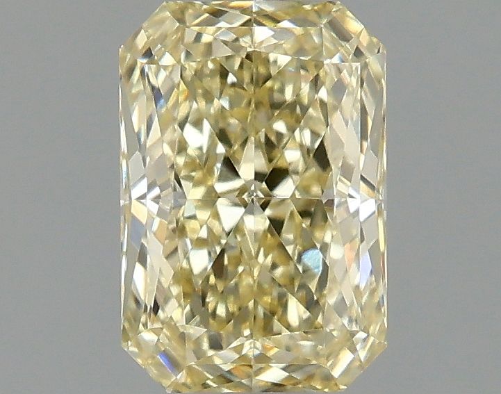 Lab-Grown Radiant Diamond - 1.02 Carats, Fancy Intense Yellow Color, VVS2 Clarity - Certified by IGI - Report Number: LG669434776