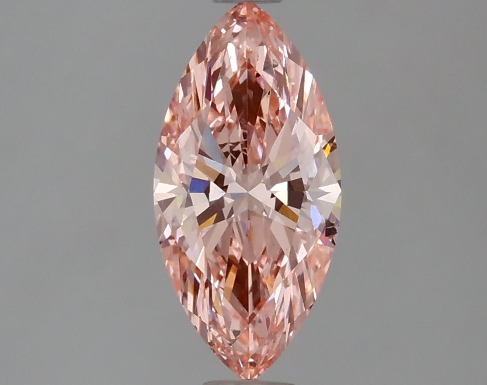 Lab-Grown Marquise Diamond - 1.25 Carats, Fancy Vivid Pink Color, SI1 Clarity - Certified by IGI - Report Number: LG627467836