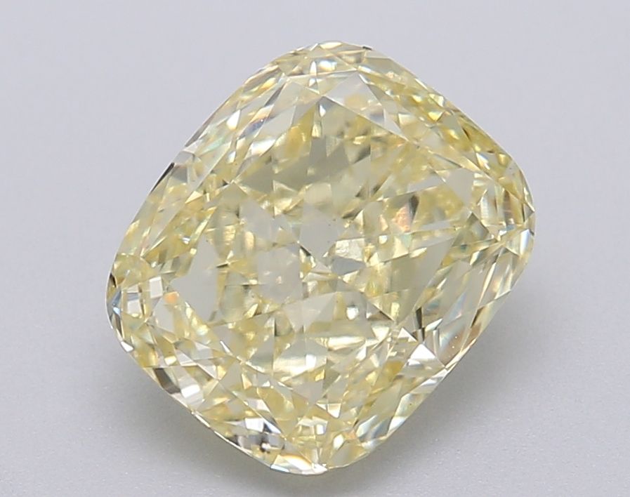 Lab-Grown Cushion Diamond - 2.01 Carats, Fancy Intense Yellow Color, VS1 Clarity - Certified by IGI - Report Number: LG608377070
