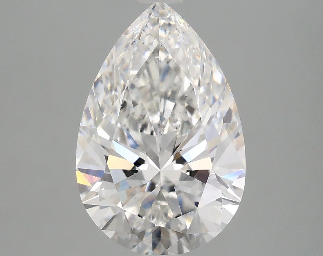 Lab-Grown Pear Diamond - 2.98 Carats, E Color, VS2 Clarity - Certified by IGI - Report Number: LG683597888