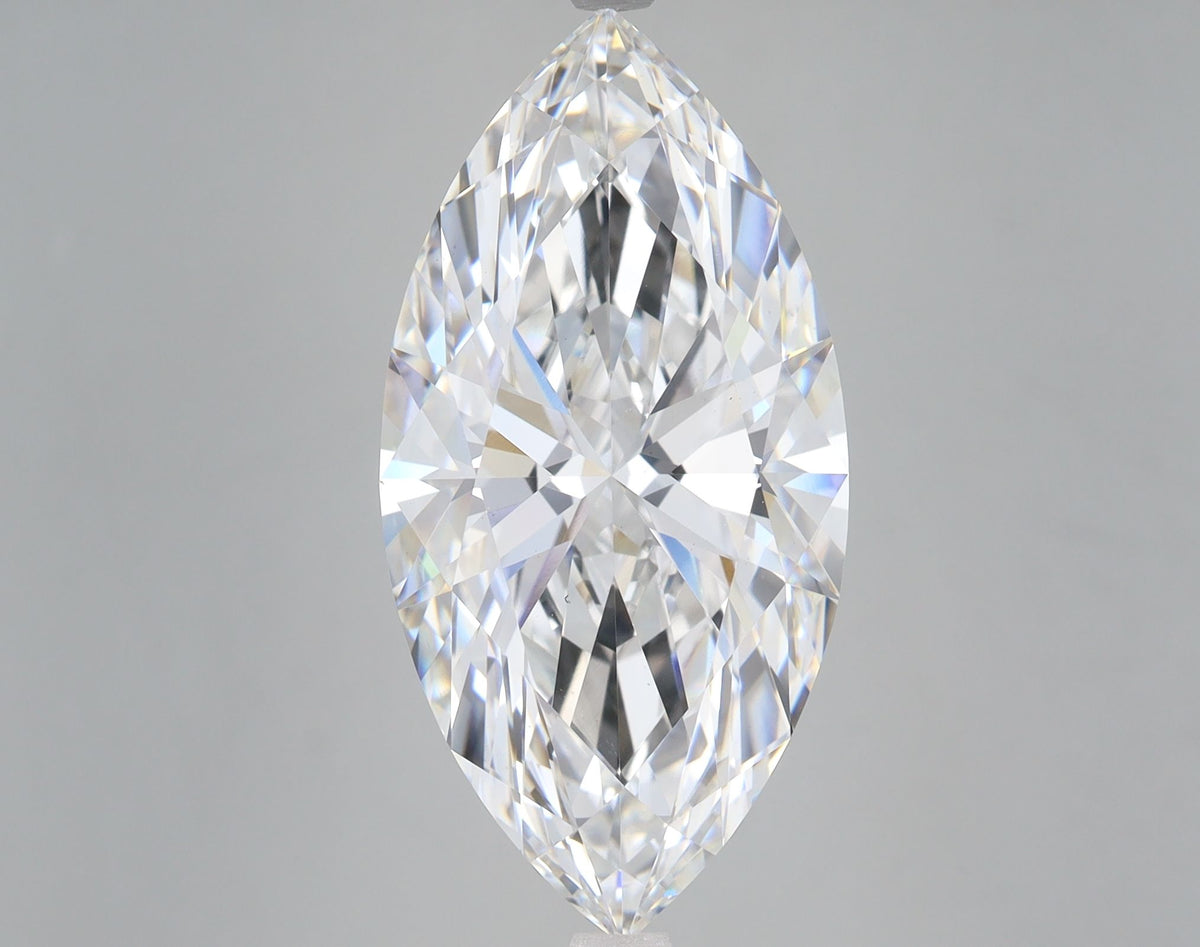 Lab-Grown Marquise Diamond - 8.9 Carats, F Color, VS1 Clarity - Certified by GIA - Report Number: 5496535620