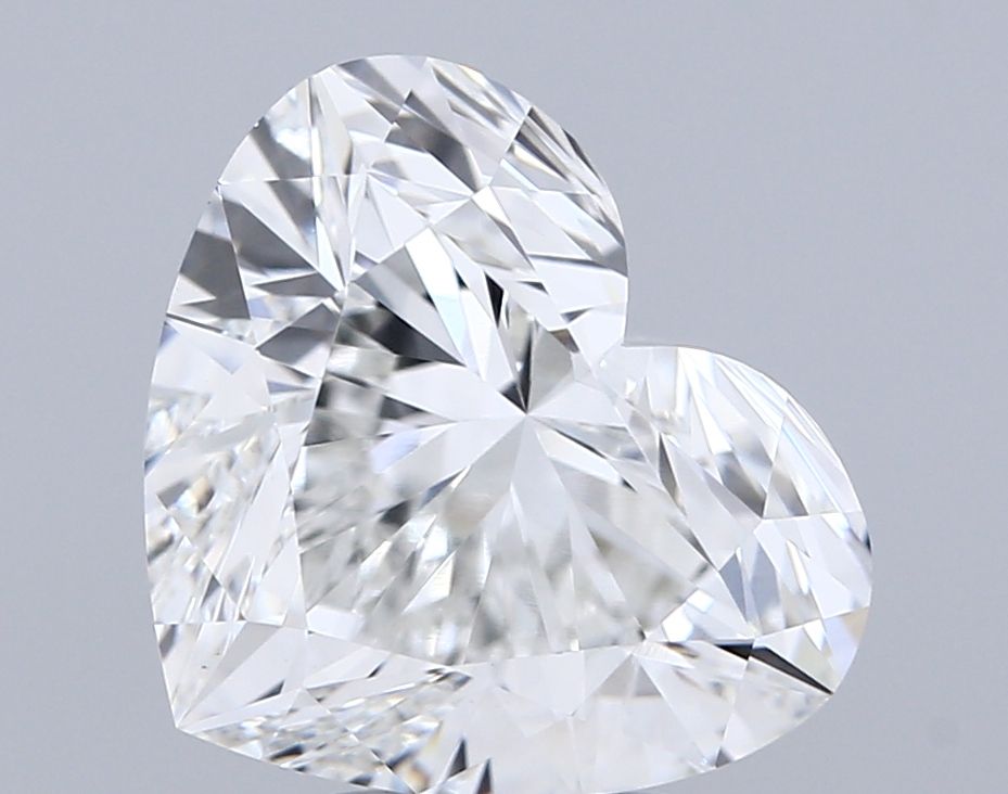 Lab-Grown Heart Diamond - 5.07 Carats, F Color, VVS2 Clarity - Certified by IGI - Report Number: LG669446877