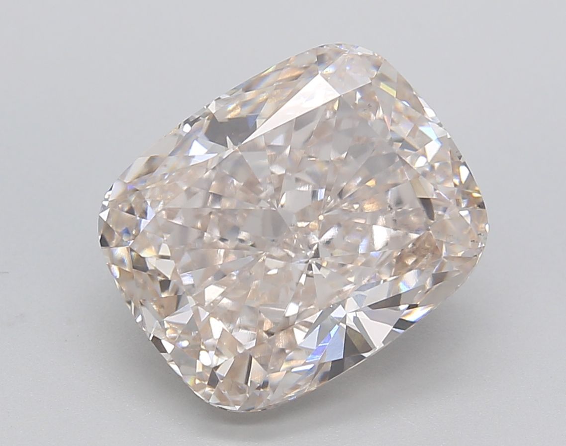Lab-Grown Cushion Diamond - 5.14 Carats, Fancy Vivid Blue Color, VS2 Clarity - Certified by IGI - Report Number: LG668437272