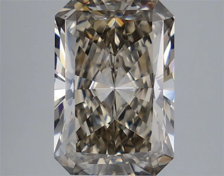 3,43 ct strahlender, im Labor gezüchteter Diamant (Farbe: Fancy Brownish Gray, Reinheit: VS1, IGI-zertifiziert)